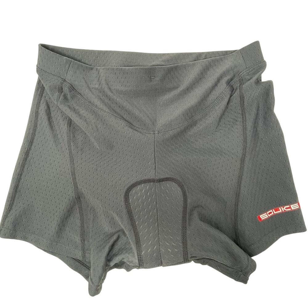 Souke Sports Women's Gray Padded Cycling Bike Shorts Size M Eco Lightweight EUC